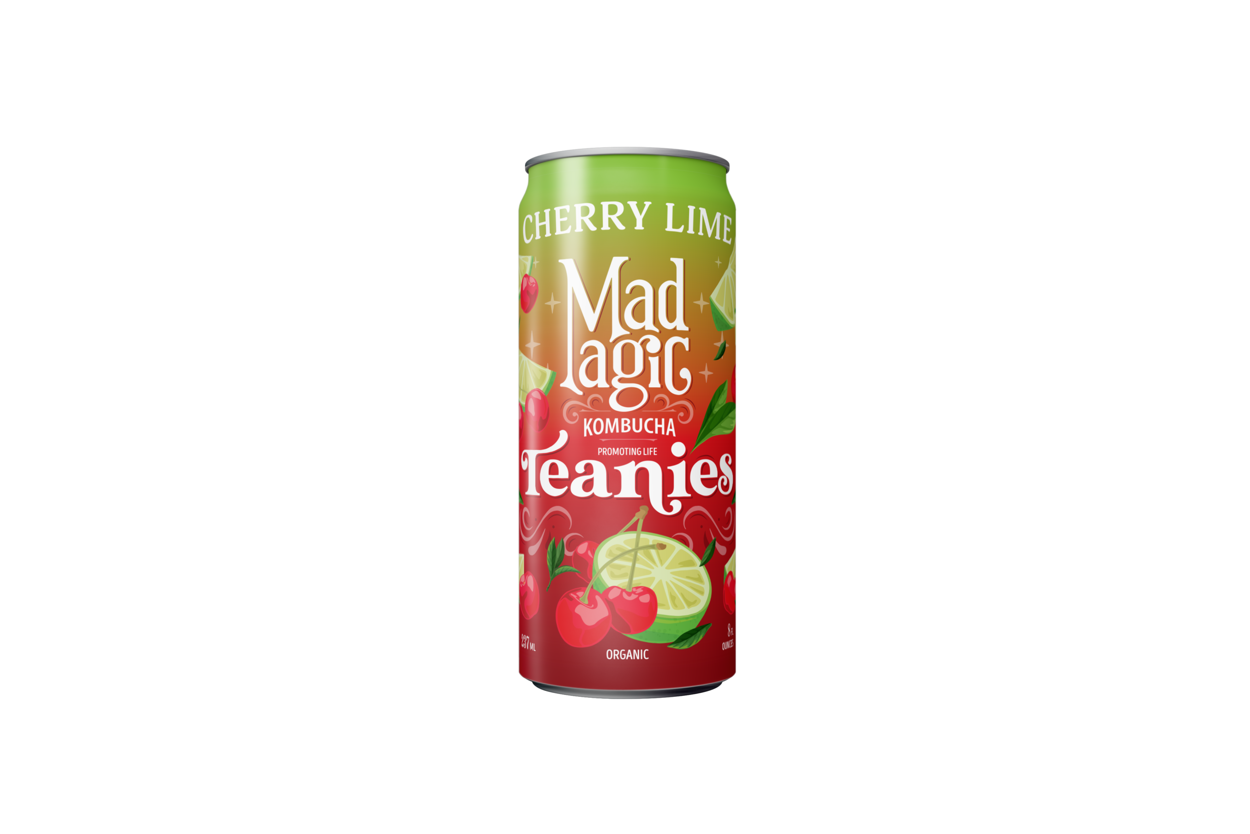 Mad Magic Cherry Lime Teanies Kombucha
